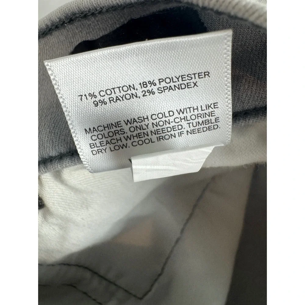 Express Womens High Rise Skinny Distressed Gray Jeans Size 12R NEW - Picture 8 of 16